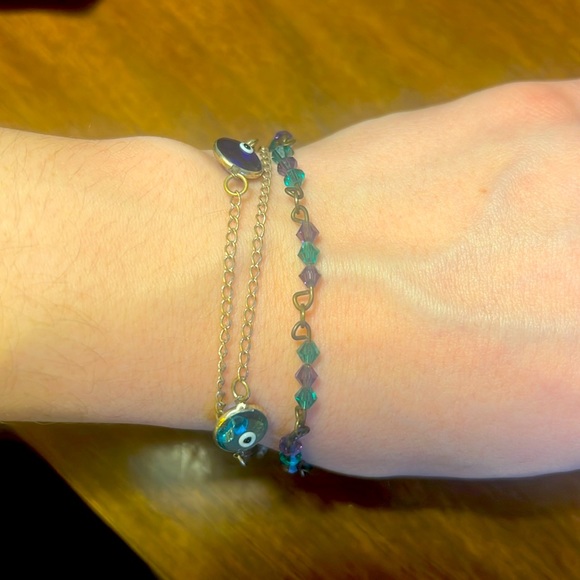 Bundle for 50% off! - Set of 2 handmade layering bracelets - Picture 2 of 2